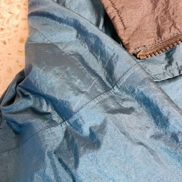 Marmot (L) VTG Zip Up Windbreaker - Hip Good Quality Turquoise Blue Longsleeve - Picture 12 of 12